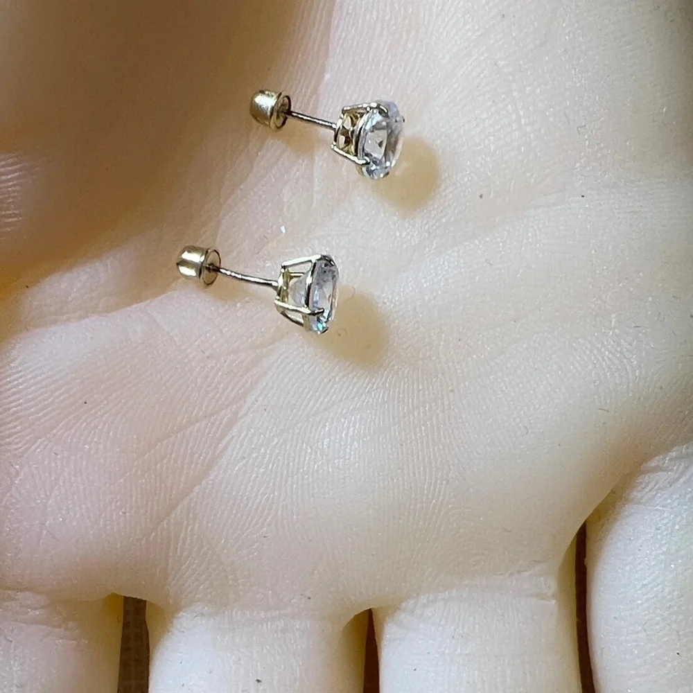 14K Screw Stud Earrings
